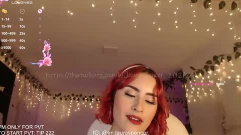Snapshot of _lauraspencer_ chatting on December 2024 02:03:02 AM Laura online show from December 2024 02:03:02 AM