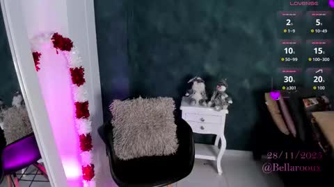 Snapshot of bellarooux chatting on November 2025 12:08:02 PM bellarooux online show from November 2025 12:08:02 PM