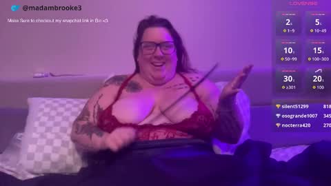 Madam Brooke online show from October 2025 11:35:01 PM
