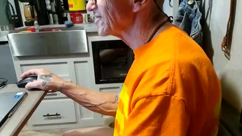 Snapshot of brushsquach chatting on March 2025 07:10:01 AM Steve... aka SkinnieDippin aka TimberTramp online show from March 2025 07:10:01 AM