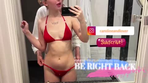 Snapshot of carolineandlover chatting on September 2025 05:58:01 PM Caroline and Lover online show from September 2025 05:58:01 PM