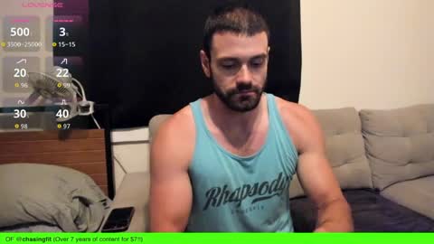 Snapshot of chasemason20 chatting on May 2026 01:24:01 AM Onlyfans chasingfit Instagram the arguer Twitter chasingfitOF online show from May 2026 01:24:01 AM