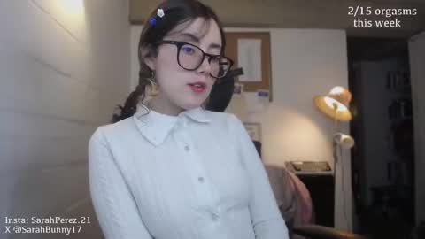 Snapshot of cherrybunny21 chatting on October 2025 03:28:02 AM Sarah Prez online show from October 2025 03:28:02 AM