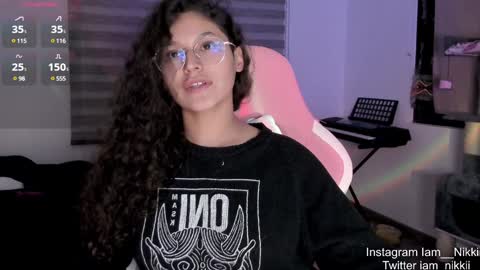 Snapshot of iam_nikki chatting on December 2024 09:00:01 AM On instagram Imm  NikkiHelp me reach 100 likes online show from December 2024 09:00:01 AM