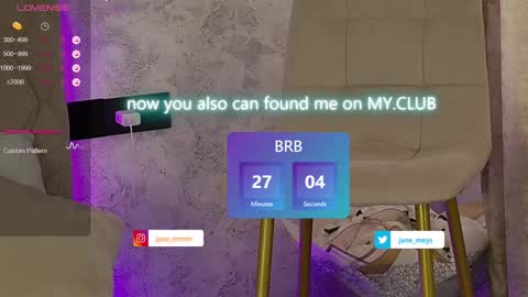 your kitty JANE roawww online show from January 2025 11:11:01 AM