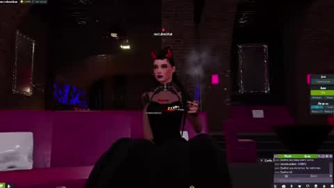 Snapshot of little_doll25 chatting on February 2025 03:57:02 AM Succubus Blue online show from February 2025 03:57:02 AM