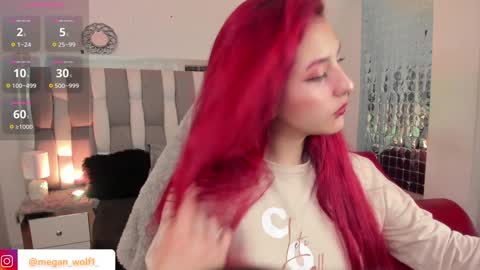 Snapshot of megan_wolf_1 chatting on December 2024 11:00:01 PM Megan Online 1200am To 600 am Colombian time online show from December 2024 11:00:01 PM