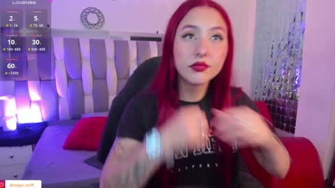 Snapshot of megan_wolf_1 chatting on February 2025 04:42:01 AM Megan Online 1200am To 600 am Colombian time online show from February 2025 04:42:01 AM