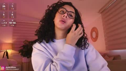 Snapshot of miss_sidney chatting on May 2026 12:46:02 PM Amy Olivera online show from May 2026 12:46:02 PM