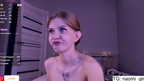 Snapshot of naomigirl33 chatting on December 2024 03:43:01 PM Naomi Dear I will be online at 1200 UTC online show from December 2024 03:43:01 PM