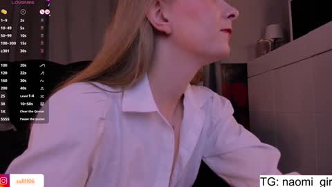 Snapshot of naomigirl33 chatting on December 2024 05:32:02 PM Naomi Dear I will be online at 1200 UTC online show from December 2024 05:32:02 PM