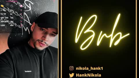 Snapshot of nikolahank1 chatting on May 2026 07:04:02 AM Nikola Hank online show from May 2026 07:04:02 AM