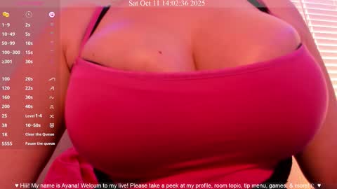 Snapshot of queenayana chatting on October 2025 09:02:01 PM Ayana Delatorre online show from October 2025 09:02:01 PM