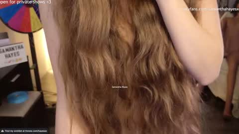 Snapshot of samanthahayesxoxo chatting on December 2024 10:26:02 PM The Real Samantha Hayes haha online show from December 2024 10:26:02 PM