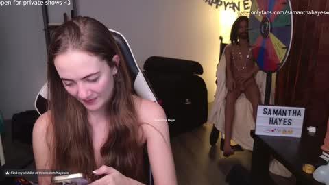 Snapshot of samanthahayesxoxo chatting on January 2025 03:56:02 AM The Real Samantha Hayes haha online show from January 2025 03:56:02 AM