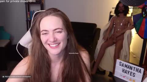 Snapshot of samanthahayesxoxo chatting on January 2025 03:00:02 AM The Real Samantha Hayes haha online show from January 2025 03:00:02 AM