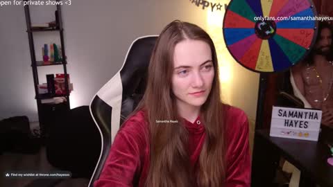 Snapshot of samanthahayesxoxo chatting on January 2025 07:38:02 AM The Real Samantha Hayes haha online show from January 2025 07:38:02 AM