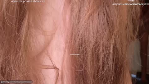 Snapshot of samanthahayesxoxo chatting on February 2025 01:56:01 AM The Real Samantha Hayes haha online show from February 2025 01:56:01 AM