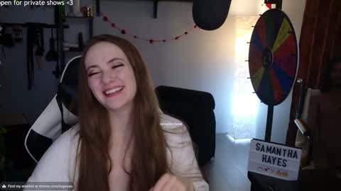 Snapshot of samanthahayesxoxo chatting on February 2025 03:56:02 AM The Real Samantha Hayes haha online show from February 2025 03:56:02 AM