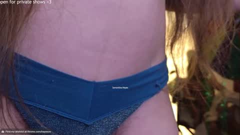 Snapshot of samanthahayesxoxo chatting on March 2025 03:06:01 AM The Real Samantha Hayes haha online show from March 2025 03:06:01 AM