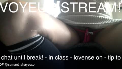 Snapshot of samanthahayesxoxo chatting on December 2025 07:32:01 PM The Real Samantha Hayes haha online show from December 2025 07:32:01 PM