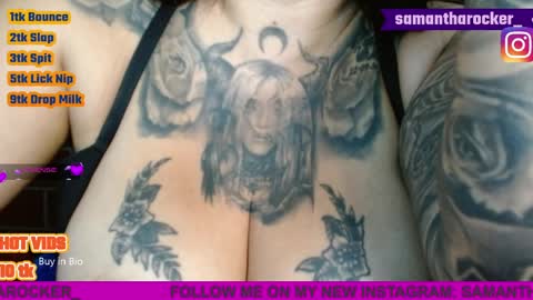 Snapshot of samantharocker4 chatting on March 2026 01:22:02 PM Samantha Red online show from March 2026 01:22:02 PM