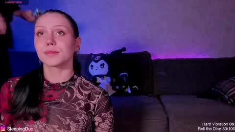 Snapshot of sleepingduo chatting on May 2026 05:53:01 PM Hi We are Iva and Angela Nice to meet u 3 online show from May 2026 05:53:01 PM