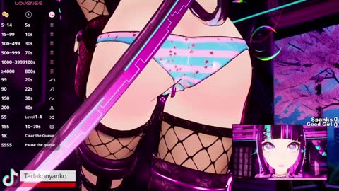 Snapshot of tadakonyanko chatting on January 2025 02:43:01 AM Tadako Nyanko online show from January 2025 02:43:01 AM