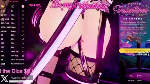 Snapshot of tadakonyanko chatting on February 2025 02:47:02 AM Tadako Nyanko online show from February 2025 02:47:02 AM