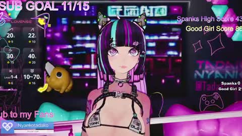 Snapshot of tadakonyanko chatting on May 2026 01:47:01 AM Tadako Nyanko online show from May 2026 01:47:01 AM