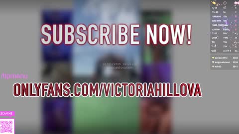 Snapshot of victoriahillova chatting on January 2025 03:22:02 PM Victoria Hillova online show from January 2025 03:22:02 PM
