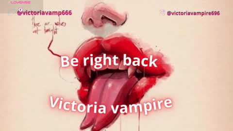 Snapshot of victoriavampire666 chatting on June 2026 12:31:01 AM Victoria Vampire online show from June 2026 12:31:01 AM