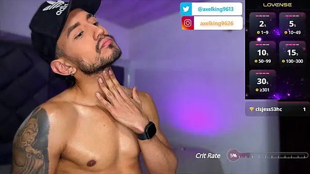 Snapshot of AxelKing1326 chatting on January 2025 01:06:01 AM AxelKing1326 online show from January 2025 01:06:01 AM