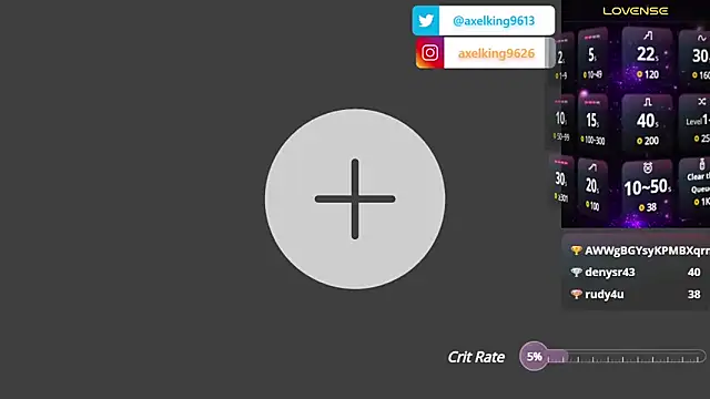 Snapshot of AxelKing1326 chatting on February 2025 01:13:01 AM AxelKing1326 online show from February 2025 01:13:01 AM