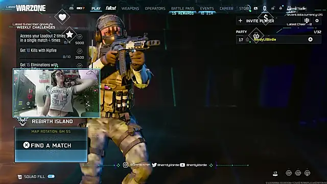 Nerdylilbirdie online show from January 2026 08:54:02 PM