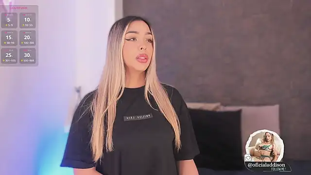 Addison baker online show from February 2025 07:17:02 PM