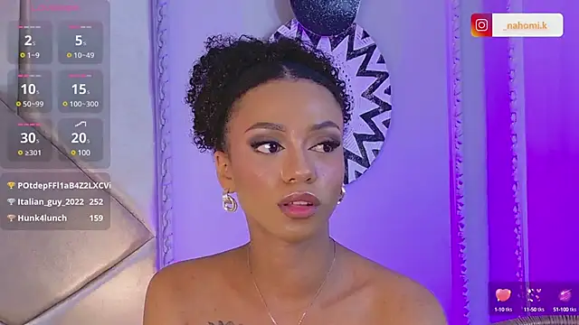 Snapshot of Nahomi_King chatting on February 2025 04:20:01 PM Nahomi King online show from February 2025 04:20:01 PM