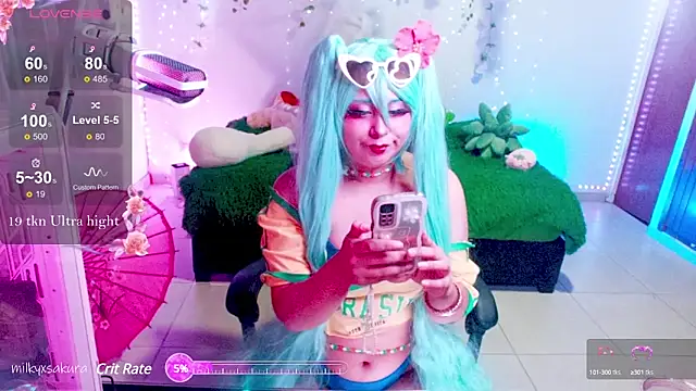 MilkyXSakura online show from March 2025 01:48:01 AM