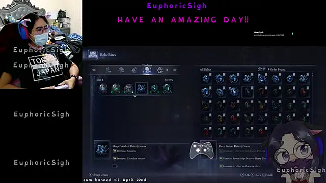 EuphoricSigh online show from April 2026 05:05:02 PM