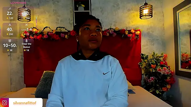 Snapshot of SilvannaFit chatting on January 2026 09:58:02 AM SilvannaFit online show from January 2026 09:58:02 AM