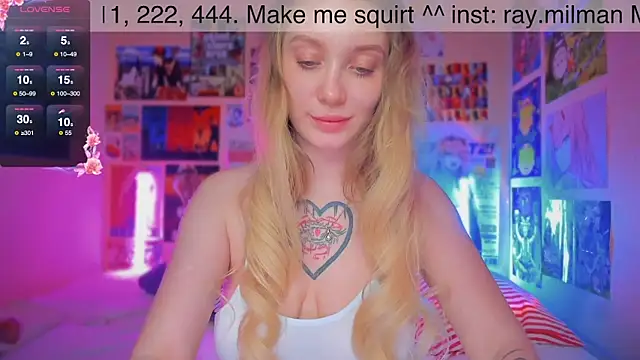 Snapshot of AliceMilman chatting on March 2025 12:14:02 PM AliceMilman online show from March 2025 12:14:02 PM