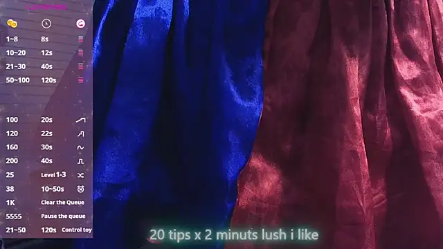 xinamora online show from October 2025 07:57:02 PM