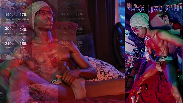 Snapshot of BlackLewdSpidey chatting on February 2025 11:32:01 PM BlackLewdSpidey online show from February 2025 11:32:01 PM