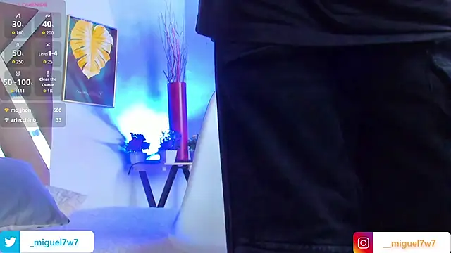   Miguel7w7 online show from January 2026 07:38:01 PM