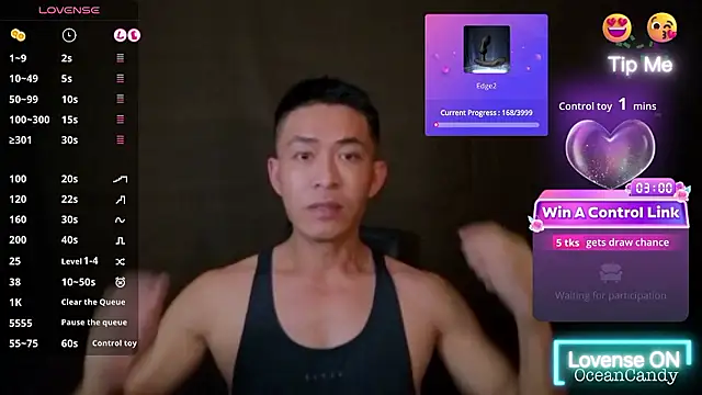 OceanCandy9 online show from January 2026 01:49:01 PM