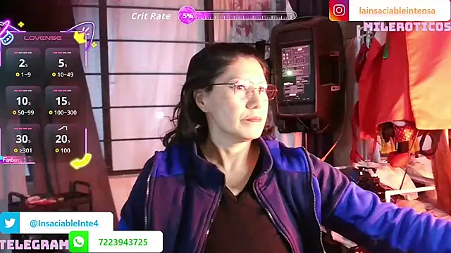 Snapshot of LaInsaciableIntensa chatting on June 2026 01:07:02 AM LaInsaciableIntensa online show from June 2026 01:07:02 AM
