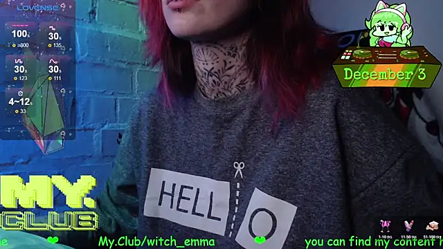 Witch Emma online show from December 2025 09:18:02 AM