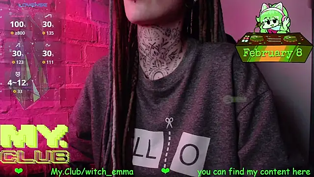 Witch Emma online show from February 2026 07:17:02 PM