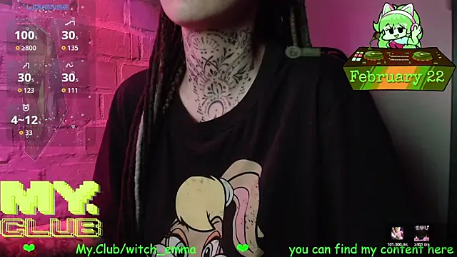 Witch Emma online show from February 2026 07:40:01 AM