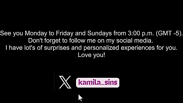 Snapshot of kamila_sins chatting on March 2025 08:05:01 PM kamila sins online show from March 2025 08:05:01 PM